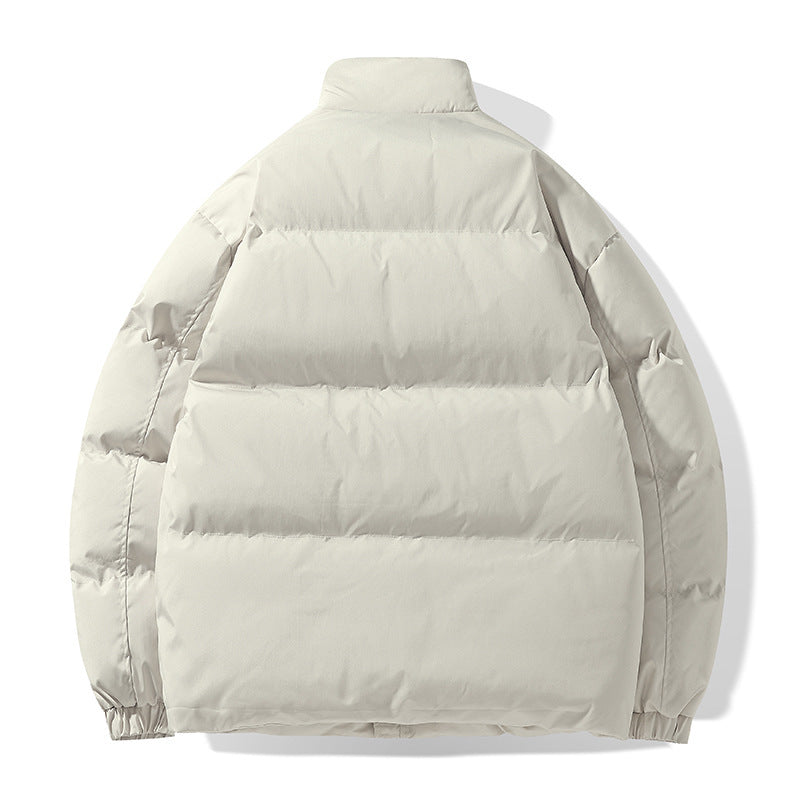 Herren Oversize Steppjacke mit hohem Stehkragen und verdeckten Eingrifftaschen Drune