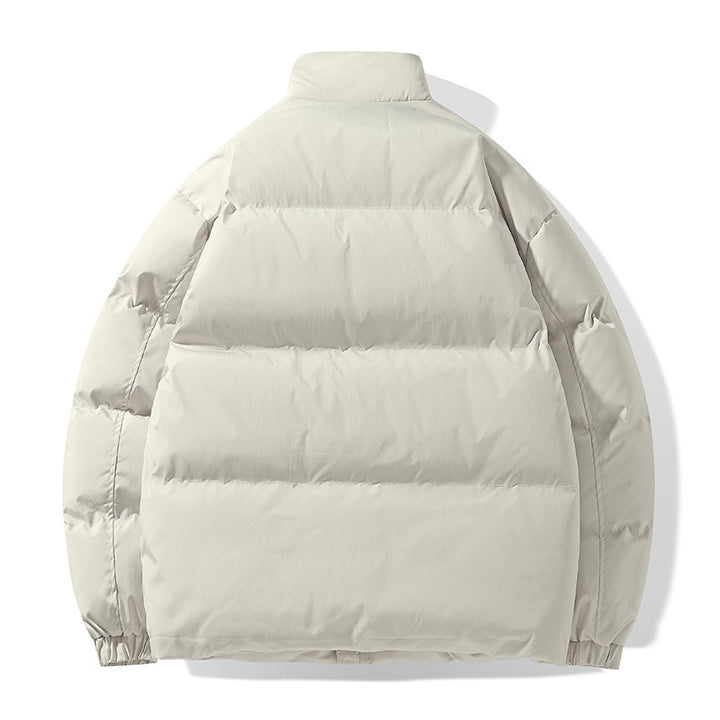 Herren Oversize Steppjacke mit hohem Stehkragen und verdeckten Eingrifftaschen Drune