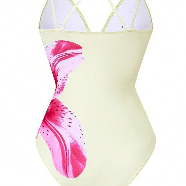 Damen Badeanzug mit elegantem Blumenprint Drune