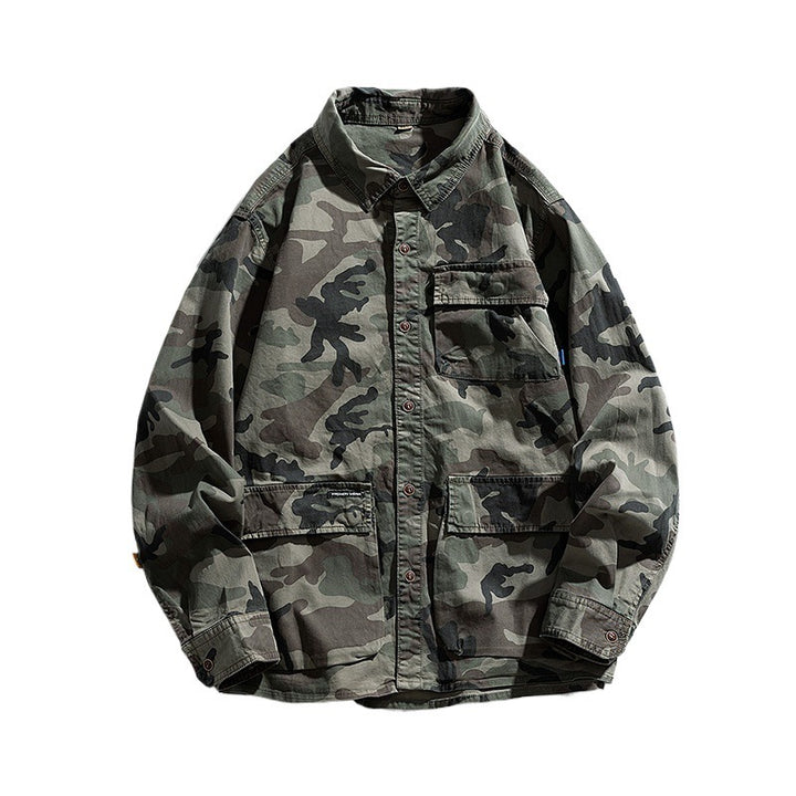 Herren Modische Camouflage-Überhemdjacke Drune