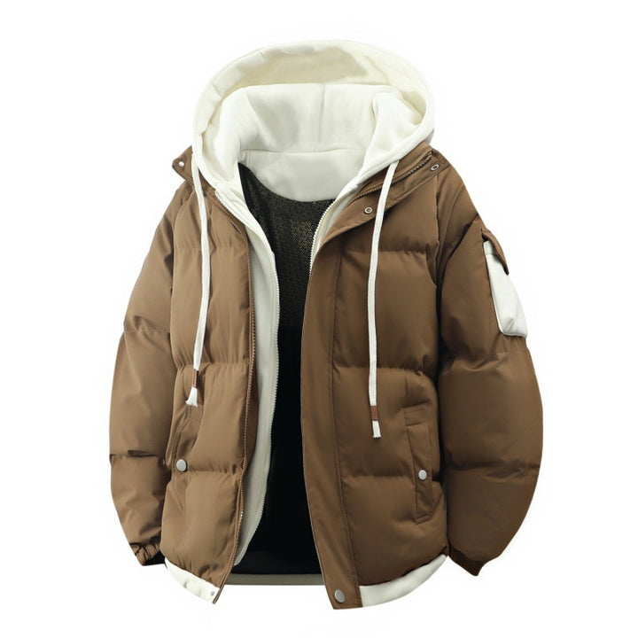 Damen Stilvolle Daunenjacke mit Hoodie