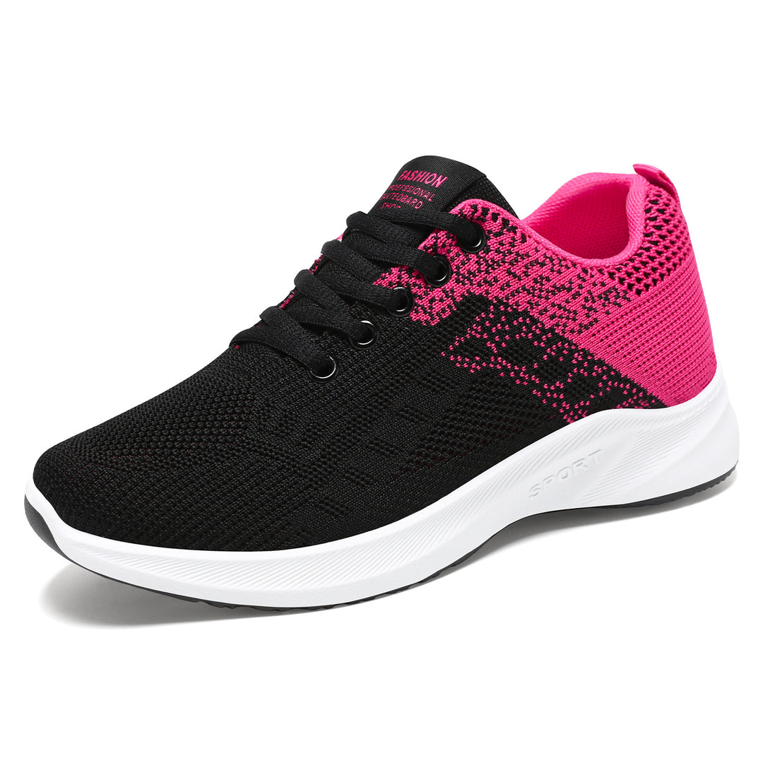 Damen nan nahtloser Strick-Fitnesssneaker mit ergonomischem Fersenhalt, flexibler Zehenkappe und reaktiver EVA-Dämpfung Drune