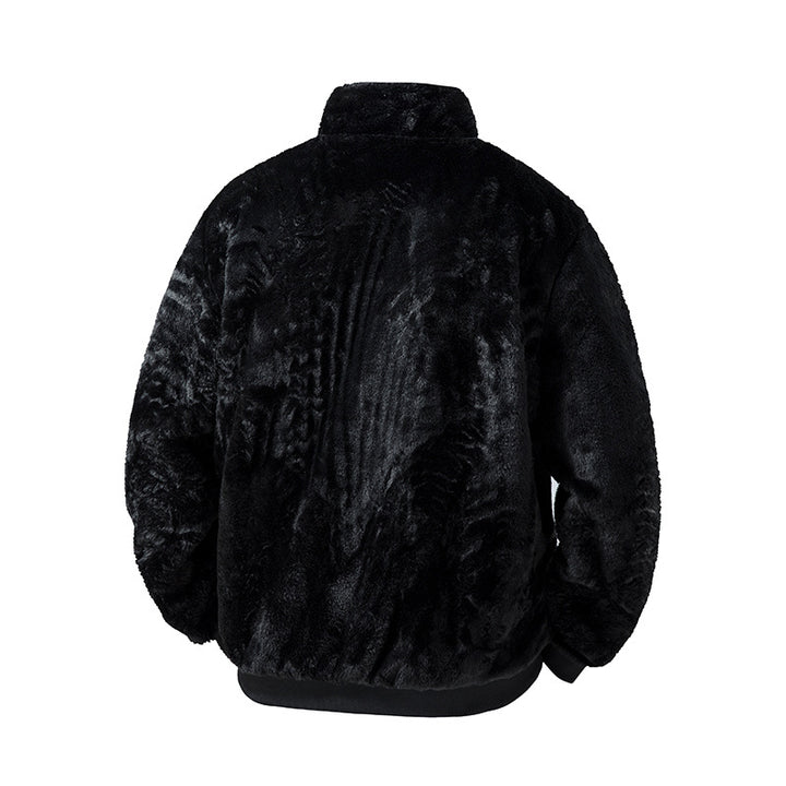 Herren Fleecejacke mit hohem Kragen und elastischem Bund Drune