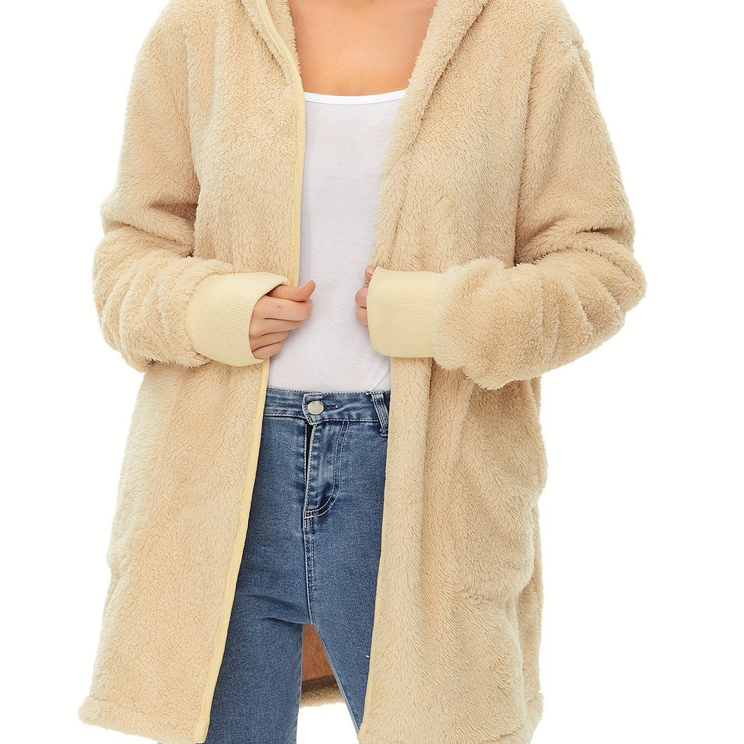 Damen weicher Fleece-Mantels Drune