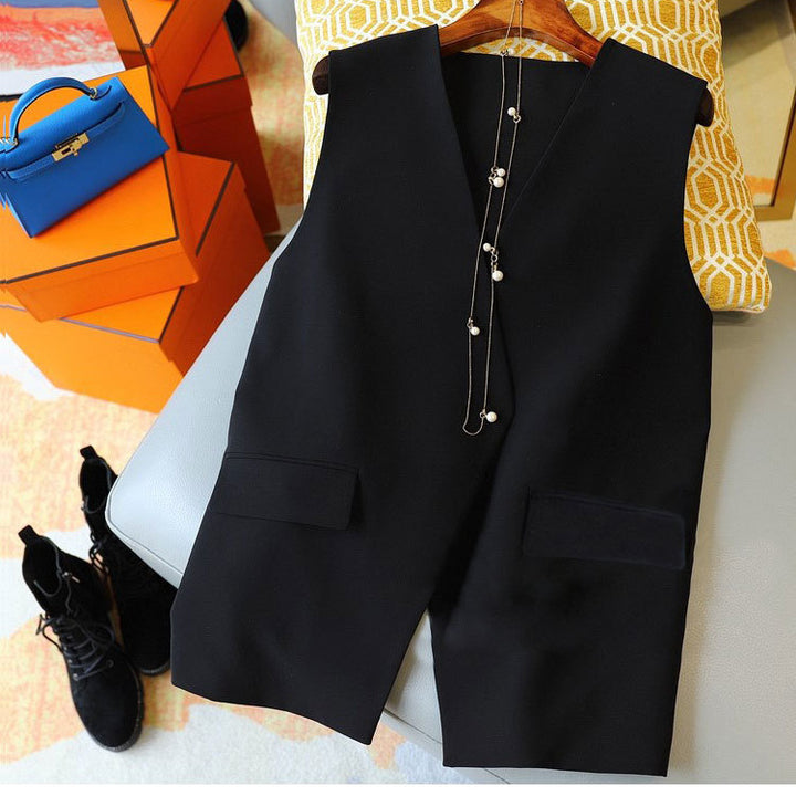 Damen Stilvolle ärmellose Blazer-Weste Drune 1789269052