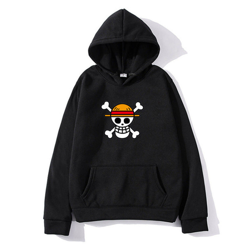 Damen Kapuzenpullover mit kreativem Piratenmotiv und bequemer Passform Drune