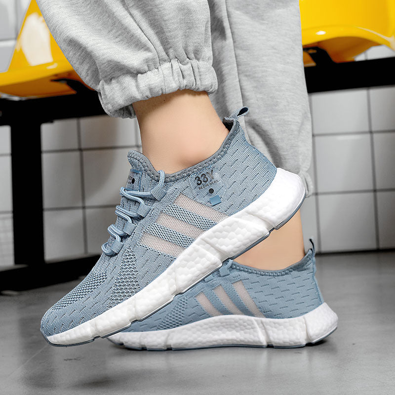 Herren Atmungsaktive Strick-Sneaker mit dämpfender Schaumsohle und Stretch-Fersenlasche Drune