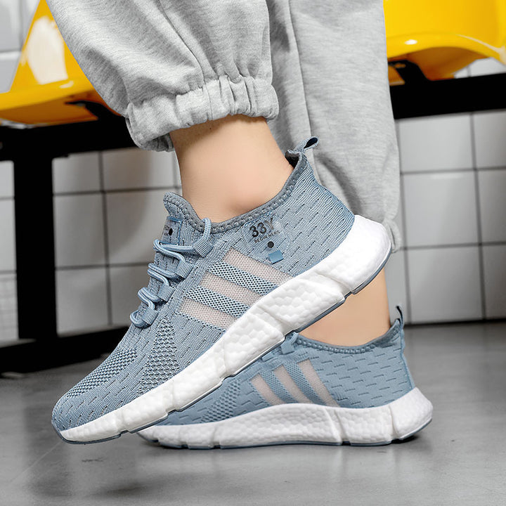 Herren Atmungsaktive Strick-Sneaker mit dämpfender Schaumsohle und Stretch-Fersenlasche Drune