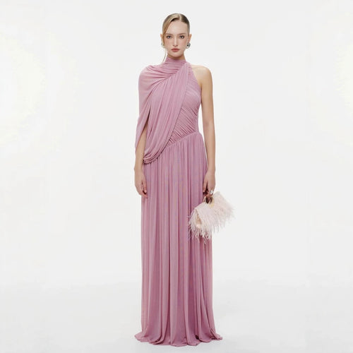 Damen Elegantes Wickelkleid mit asymmetrischem Design und fließendem Drapée Drune