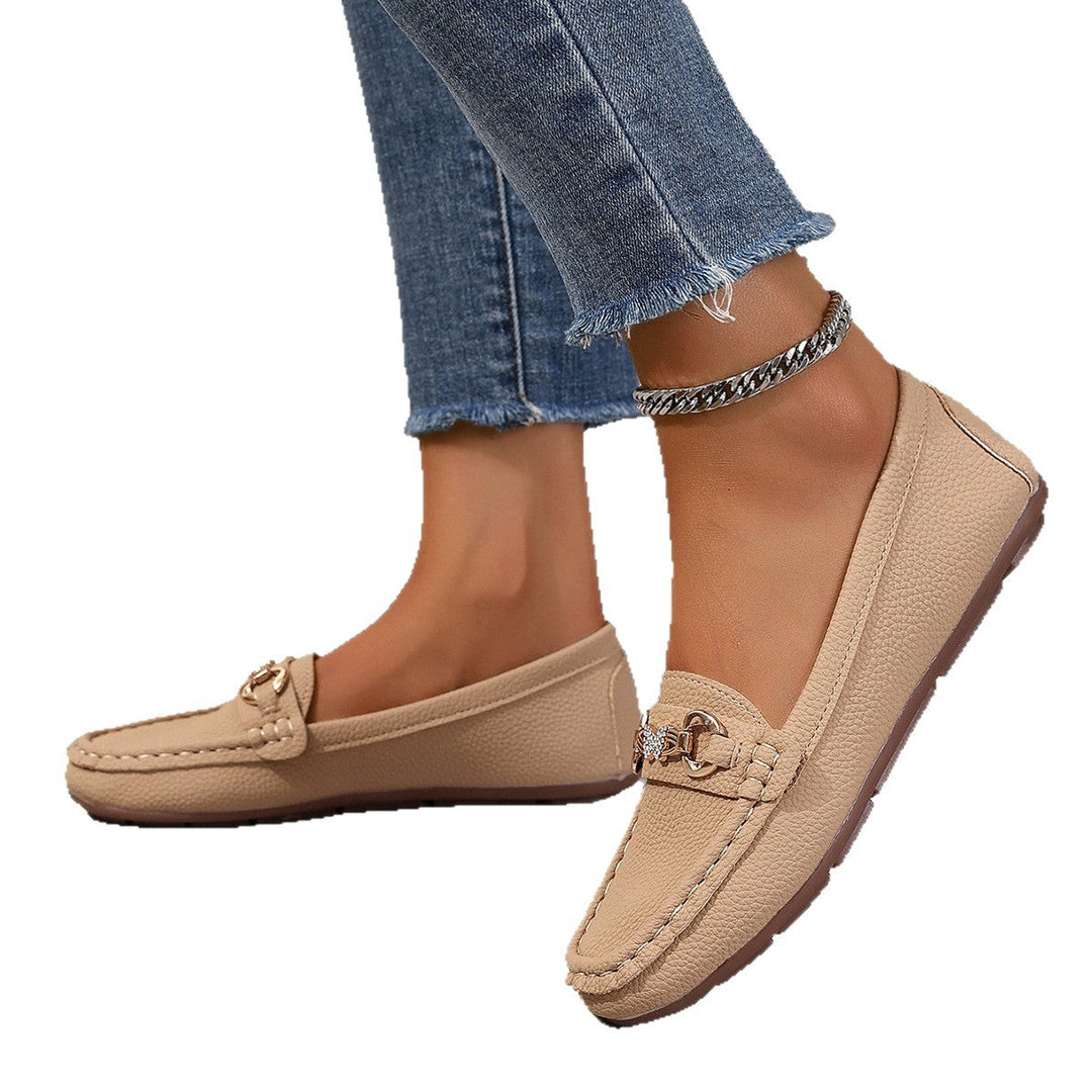 Damen Mokassins mit stylischem Schnallen-Detail Drune