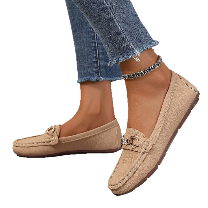 Damen Mokassins mit stylischem Schnallen-Detail Drune