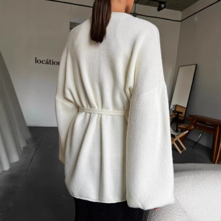 Damen Gemütlicher Oversized Strickcardigan Drune