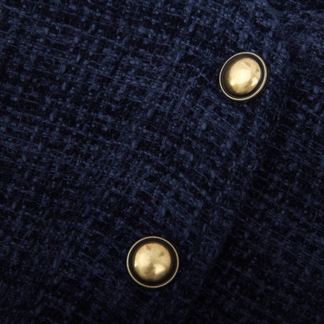 Damen cropped Blazer mit goldenen Knöpfen Drune