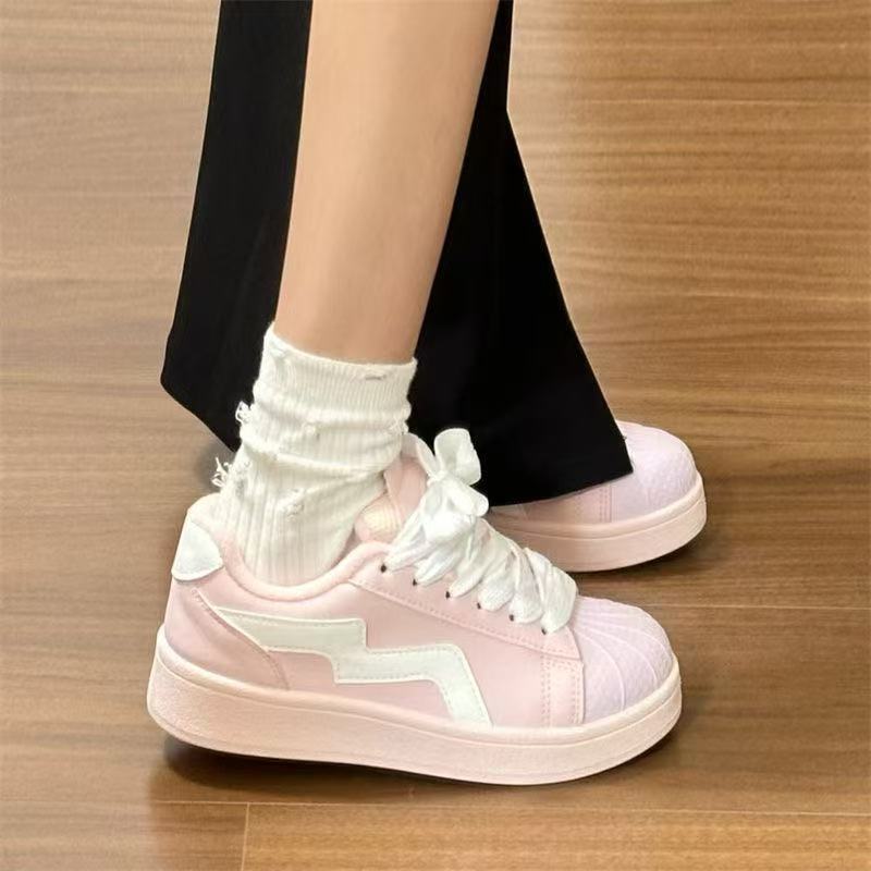 Damen Sportliche Sneaker mit dekorativen Rüschen und farbenfrohem Design Drune