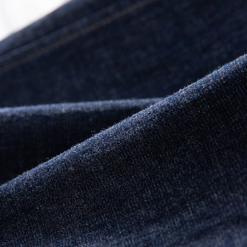 Damen Weite Jeanshose mit elastischem Bund und Tunnelzug Drune