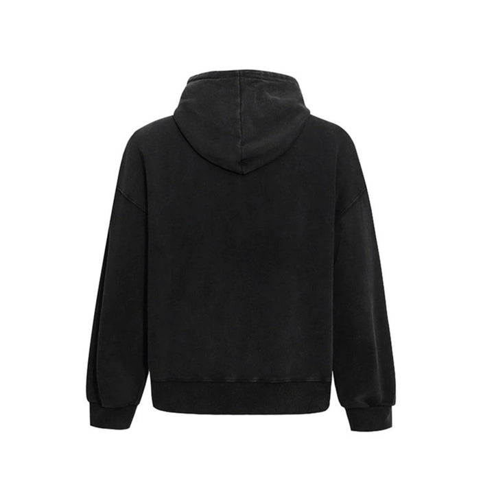 Damen Lässiges Oversize-Hoodie mit Typo-Frontprint, abgesenkten Schultern und Kängurutasche Drune