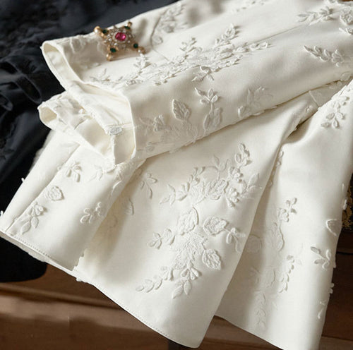 Damen Eleganter Maxirock mit floralem Muster Drune