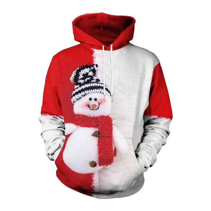 Damen Lustiger Kapuzenpullover mit Weihnachtsmotiv Drune