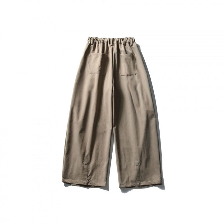 Damen Weite Culotte-Hose mit hoher Taille und elastischem Bund Drune