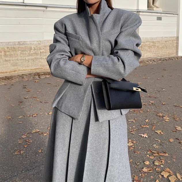 Damen Oversized Wollblazer im Smart-Casual-Stil Drune