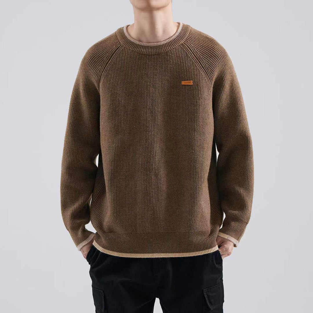 Herren Gemütlicher Strickpullover Drune