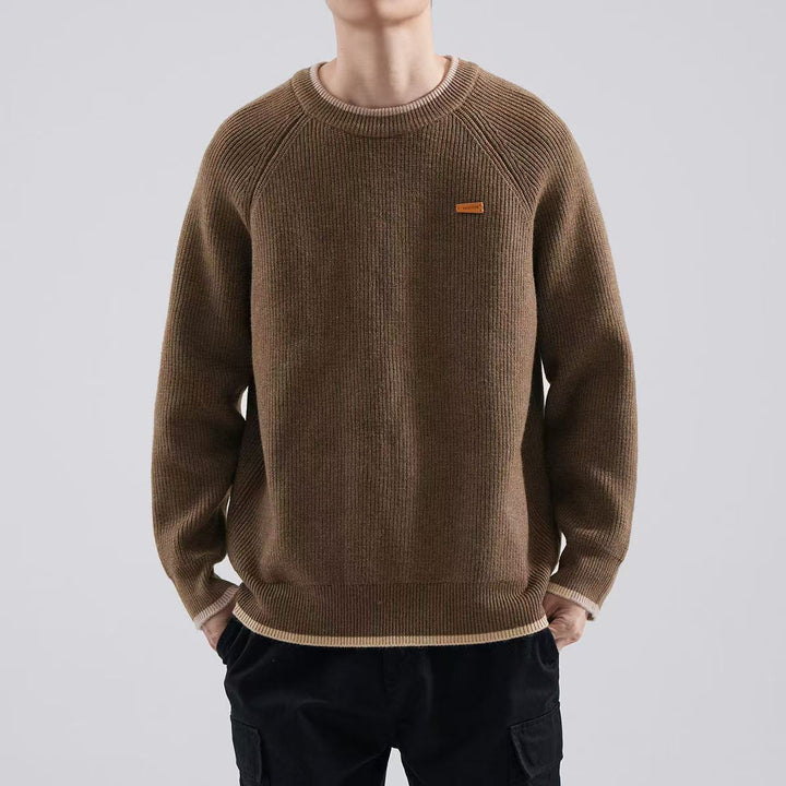 Herren Gemütlicher Strickpullover Drune