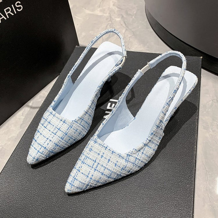 Damen Slingback-Pumps mit elegantem Stoffmix und modischem Absatz Drune