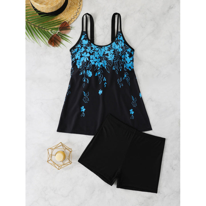 Damen Tankini mit floralem Muster und komfortablen Shorts Drune
