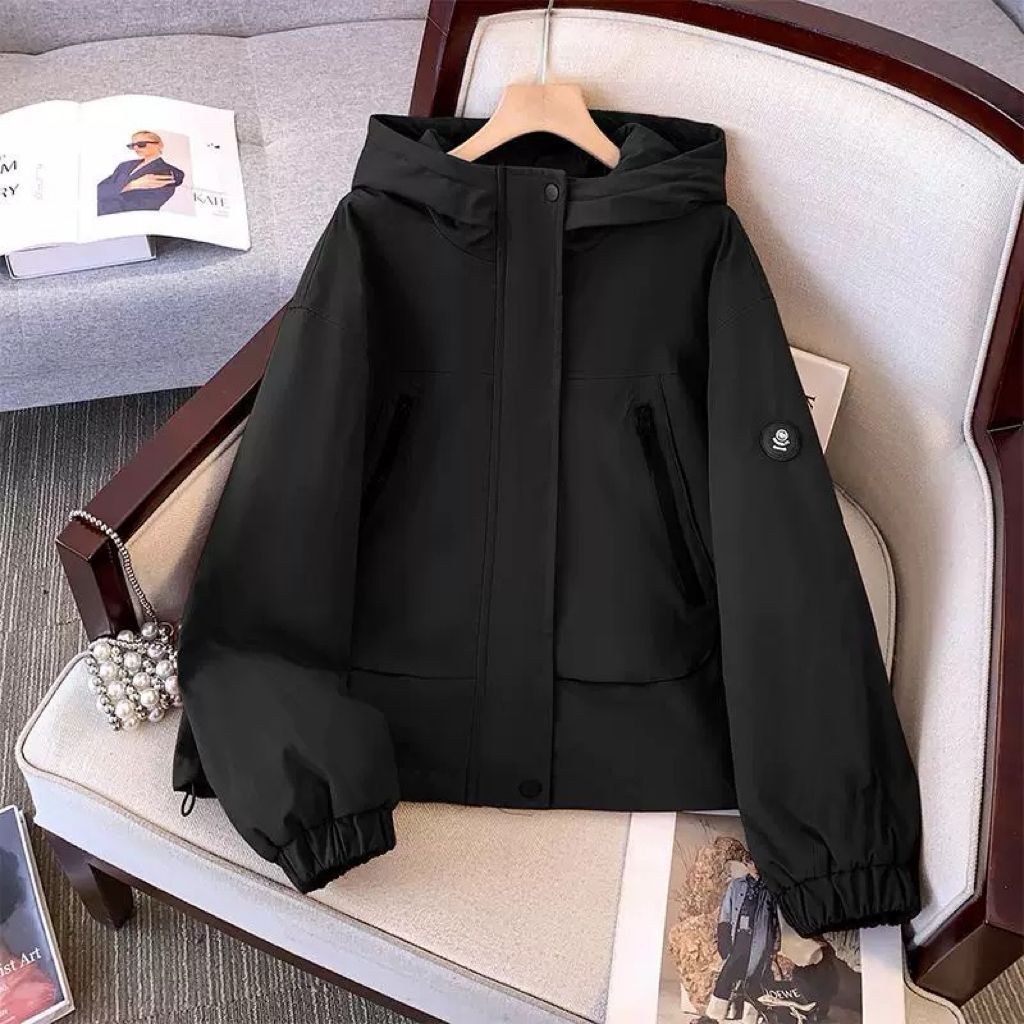 Damen sportliche Übergangsjacke mit praktischem Kapuzen-Design Drune