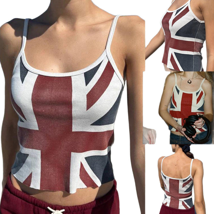 Damen Crop-Top mit Britischem Motiv Drune