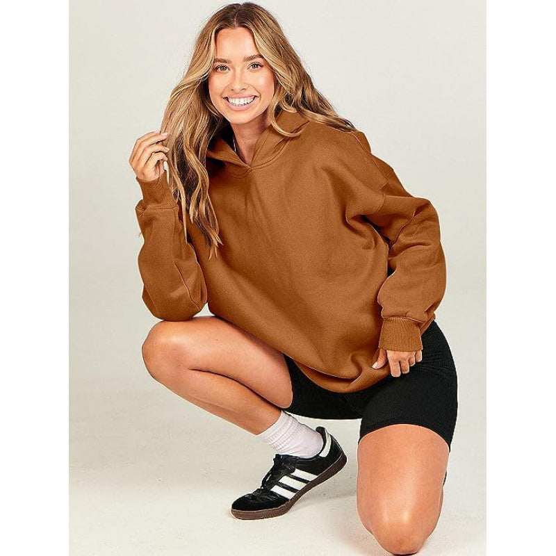 Damen bequeme Kapuzen-Sweatshirt Drune