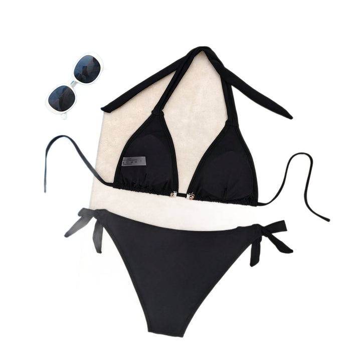 Damen Triangel-Bikini mit dekorativen Muscheln und Spitze Drune