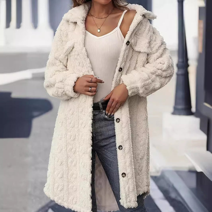Damen Kuscheljacke mit hochwertigem Strukturdesign und praktischen Taschen Drune