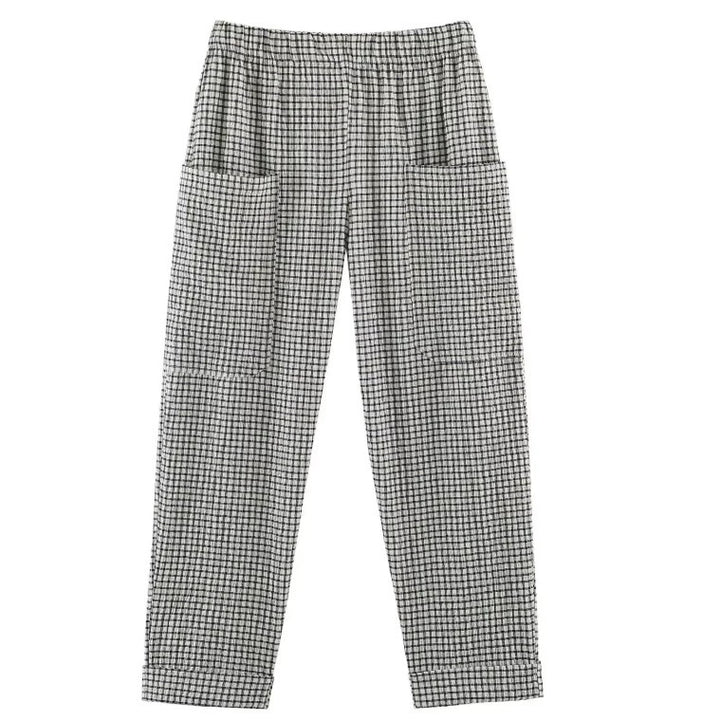 Damen Hochtaillierte Culotte-Hose mit weitem Bein und dekorativem Taillengürtel Drune