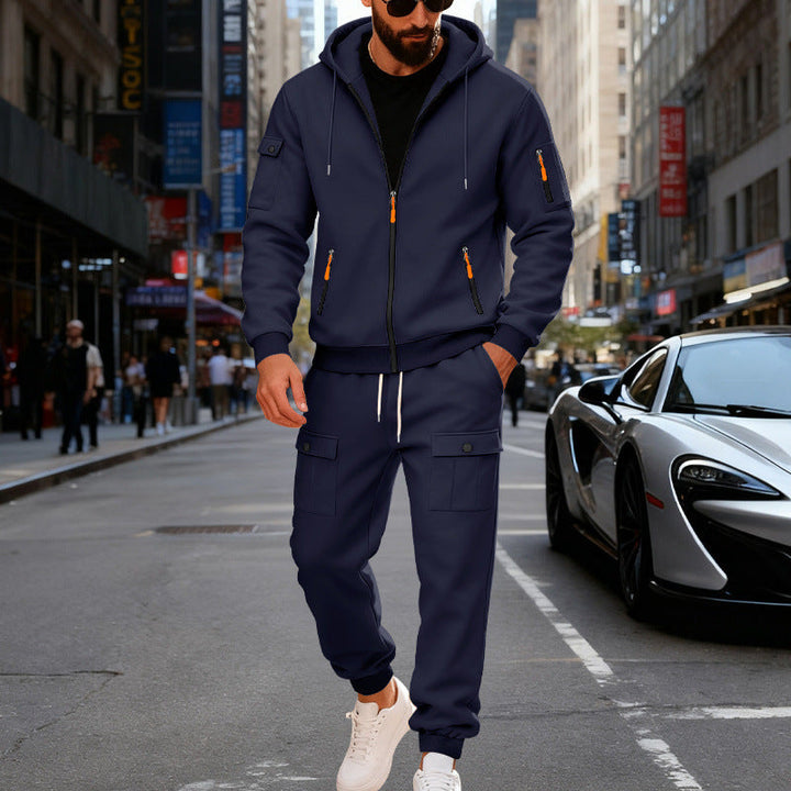 Herren Sportlicher Kapuzenanzug mit Taschen und praktischem Design Drune