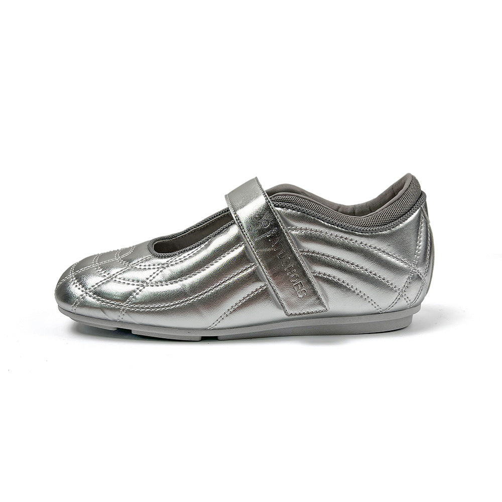 Damen Mary Jane Sneakers mit ergonomisch gestalteter Sohle und bequemem Klettverschluss Drune