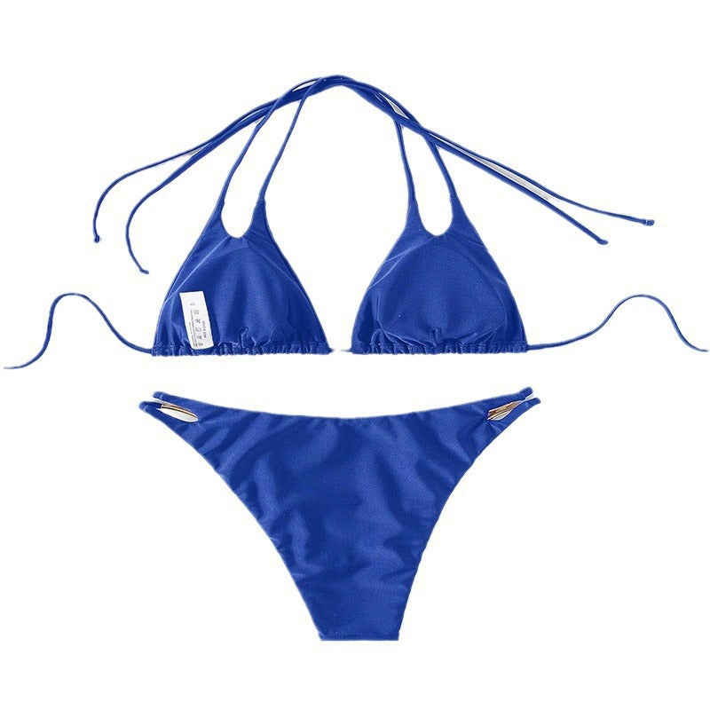 Damen Triangel-Bikini mit modernen Cut-Outs und goldenen Akzenten Drune