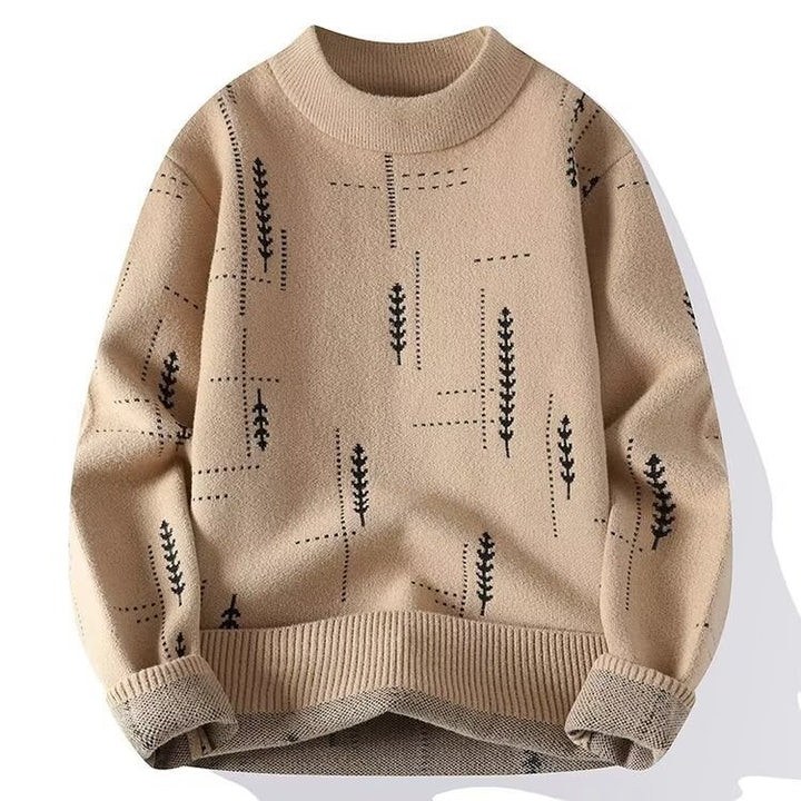 Damen Modischer Strickpullover mit floraler Applikation Drune