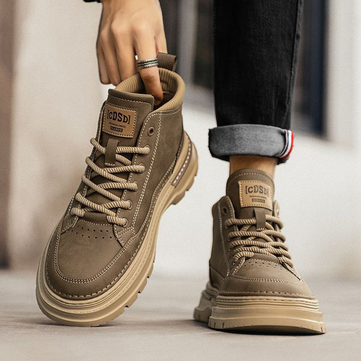 Damen modische High-Top Sneakers mit komfortabler Polsterung und rutschfester Sohle Drune
