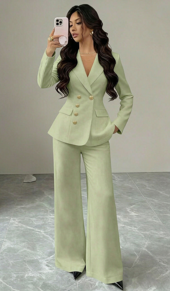 Damen Eleganter Blazer im Vintage-Stil Drune