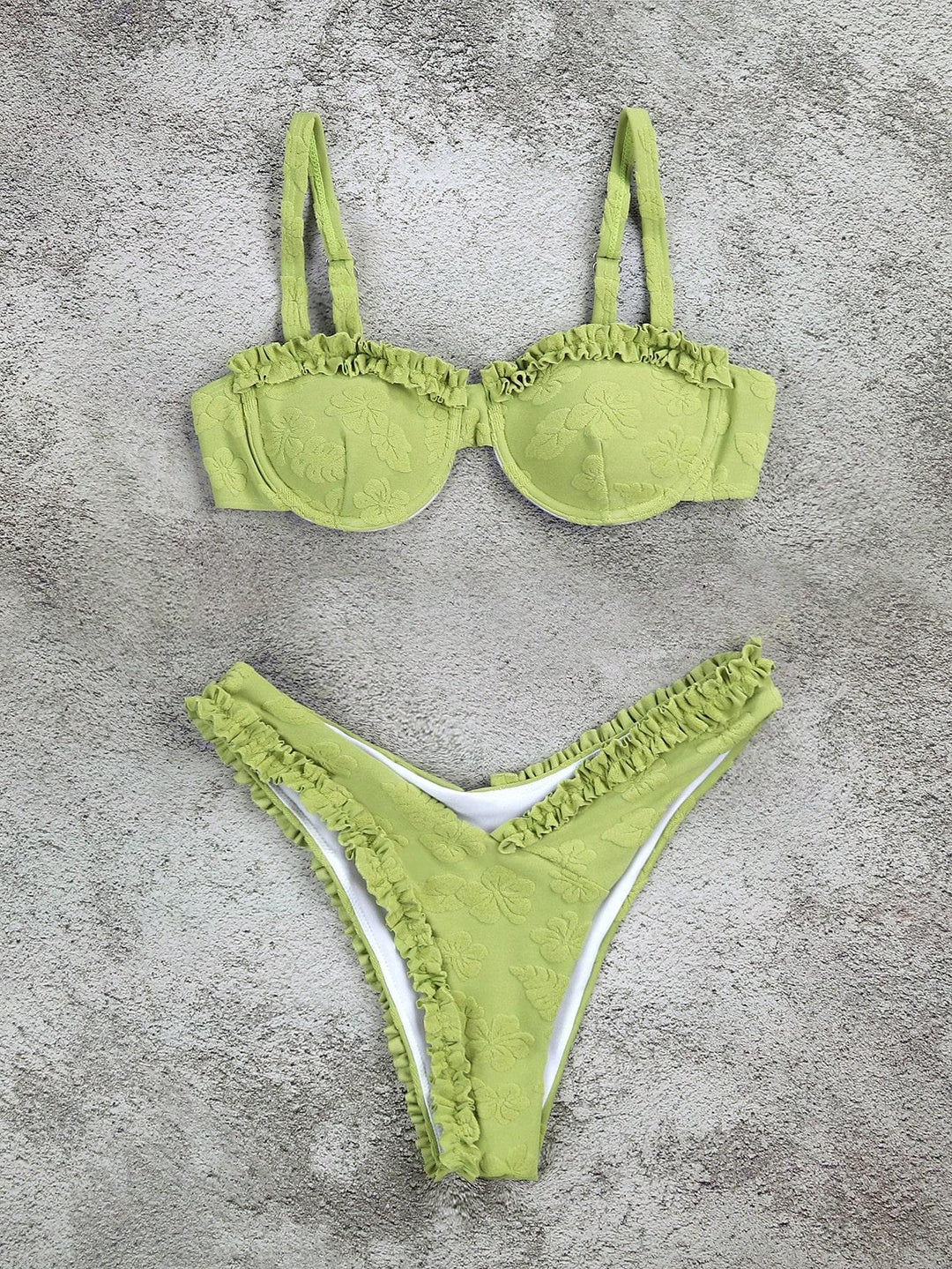Damen Triangel-Bikini mit funkelndem Glitzereffekt und charmantem Stern-Detail Drune