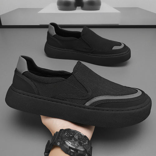Damen Bequeme Slip-On Sneakers mit atmungsaktiver Netzstruktur Drune