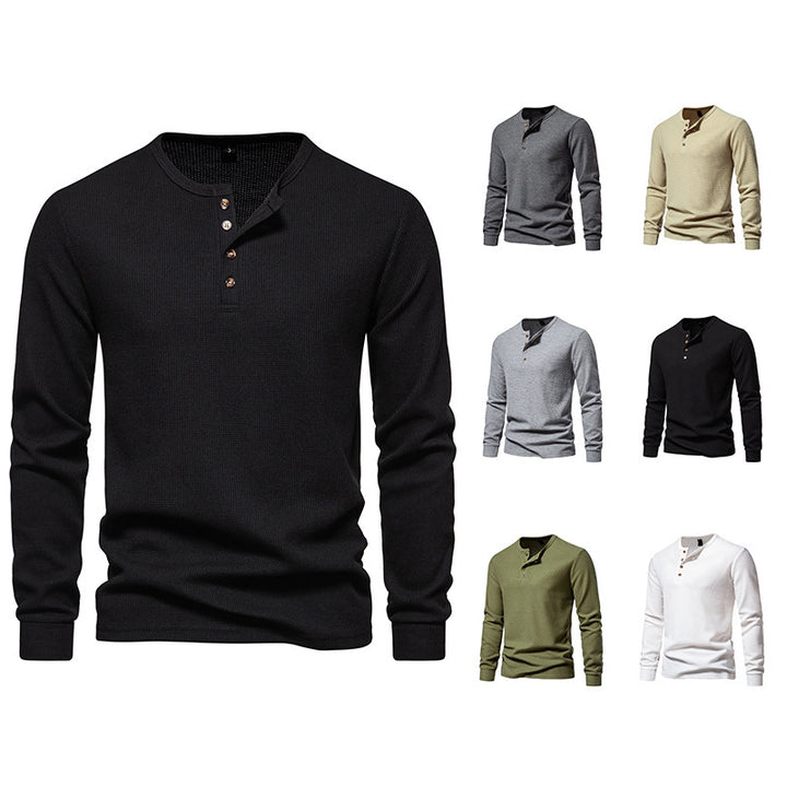 Herren Langarm-Hemden mit Knopfleiste Drune