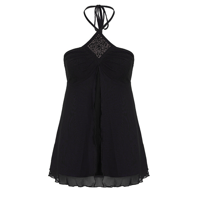 Damen Halteroberteil mit elegantem Spitzendetail Drune