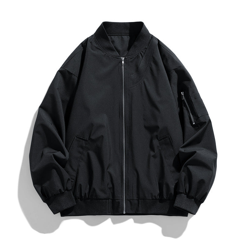 Herren Sportliche Bomberjacke mit elastischen Bündchen Drune