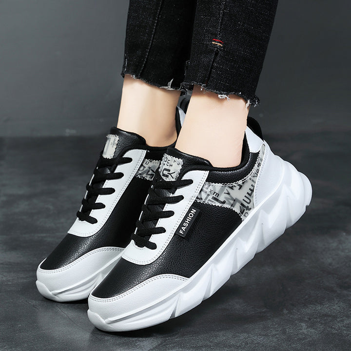 Damen nan urbaner voluminöser Sneaker mit weichem Kunstfellfutter, gepolstertem Einstieg und markanter Profilsohle Drune