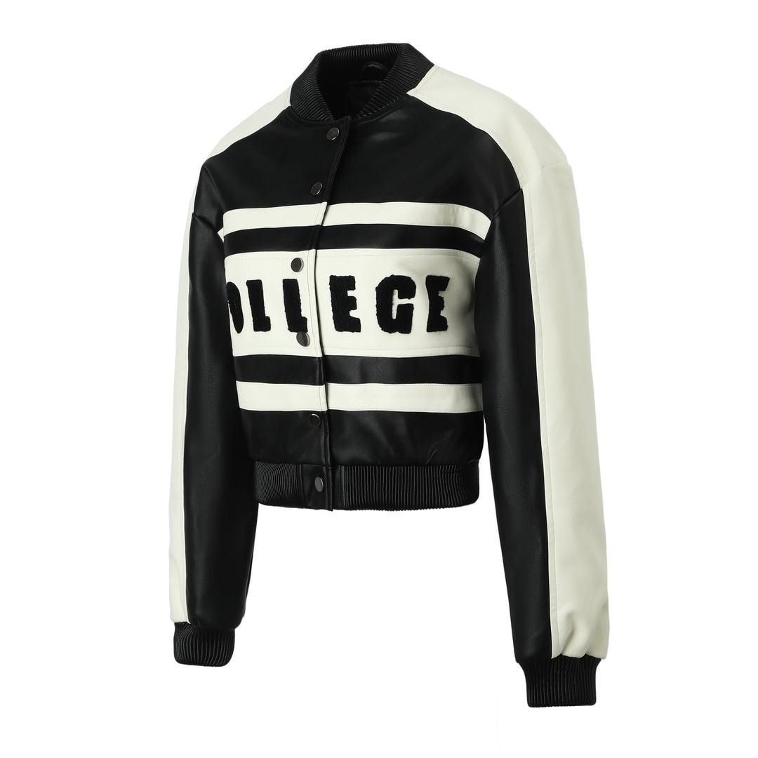 Damen Lässige Lederjacke Drune