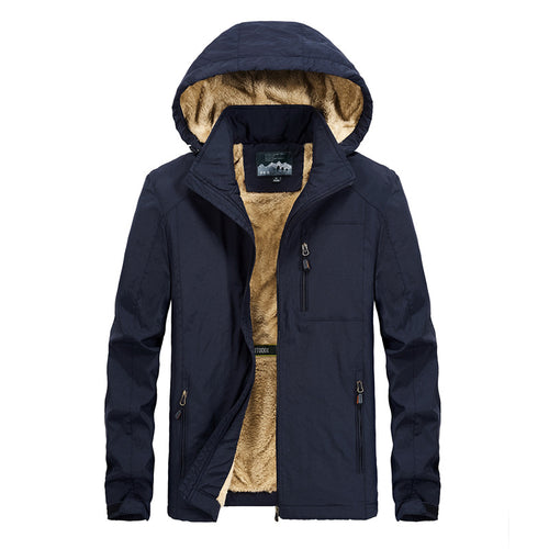 Herren Funktionale Outdoorjacke mit warmem Fleecefutter Drune