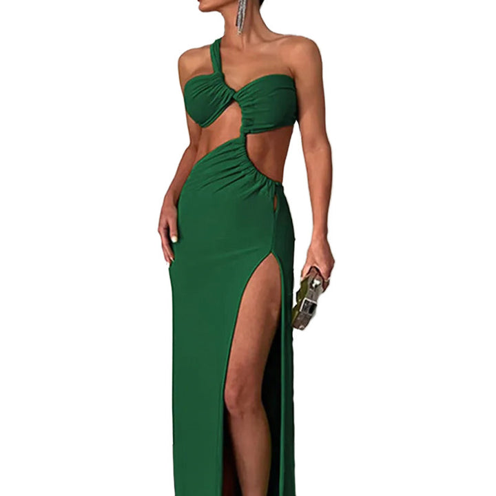 Damen Kleid mit asymmetrischem Design und raffiniertem Cut-Out Drune