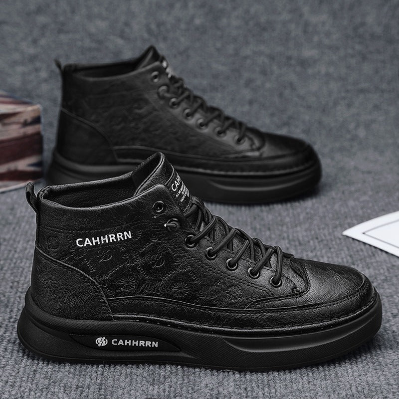 Damen Modische High-Top Sneakers mit atmungsaktiver Oberflächenstruktur Drune